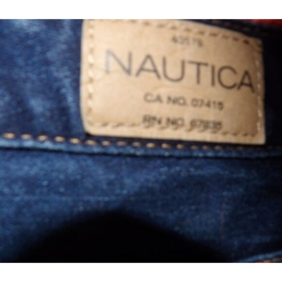Nautica Skinny Jeans Dark Blue Low Rise Size 29 Size 8 on Conversion Denim - Picture 4 of 9